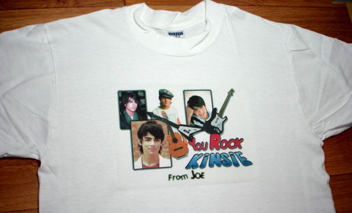JONAS BROTHERS JOE Custom ADD ANY NAME You Rock T Shirt  
