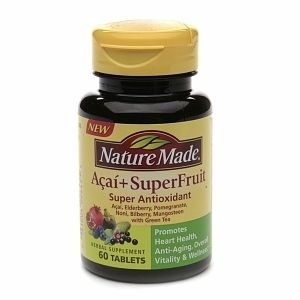 NATURE MADE ACAI+SUPERFRUIT(NONI POMEGRANATE NONI GOJI GREEN TEA)60 