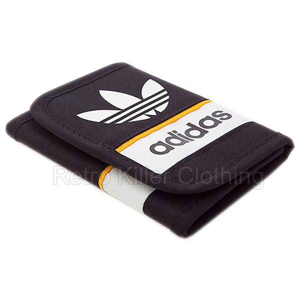 Adidas Originals Trefoil Wallet Retro Black Mens NEW UK  