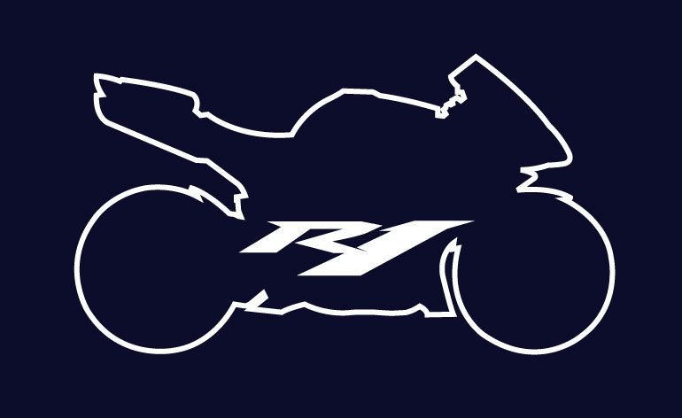 R1 Outline L/S Shirt Yamaha Moto GP YZF R6 ALL SIZES  
