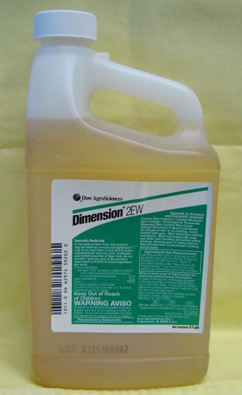 DIMENSION 2EW Spec Herbicide, Pre/Post Emerge.1/2 Gal  