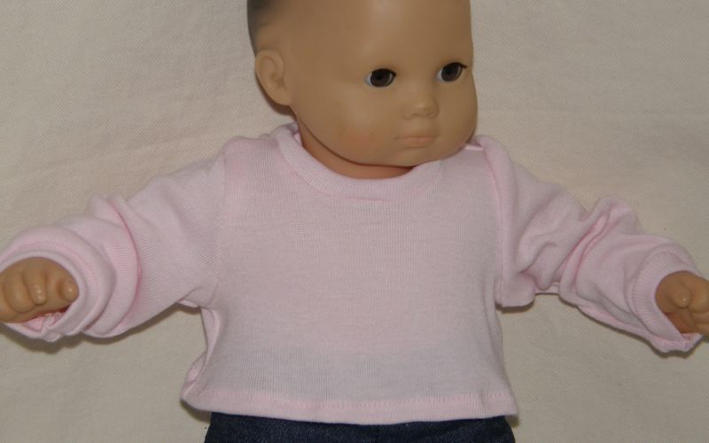 Pink Tee Shirt fit Bitty Baby 15 Doll Clothes  