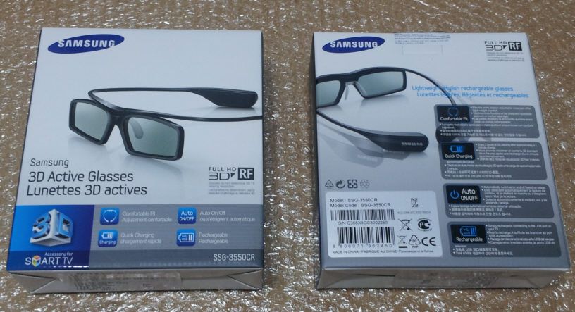 The Samsung SSG 3550CR 3D glasses are designed for use with Samsungs 