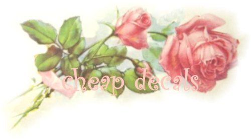 Big~Furniture Size Pink Roses~Decals Stickers or Clings  