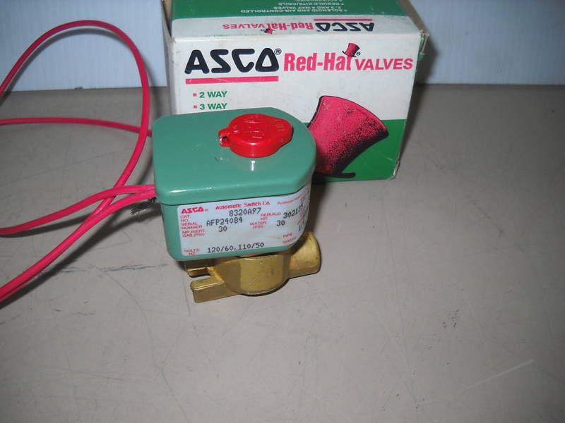 ASCO 1/4 SOLENOID VALVE 8320A97 9 WATT 30PSI NEW  