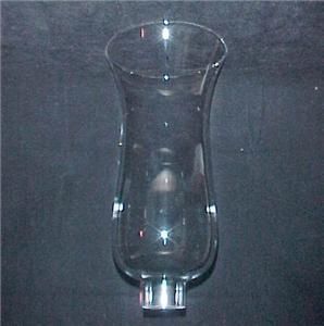 Clear Glass Hurricane Candle Lamp Shade 1 5/8 X 10.5  