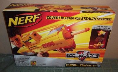 NERF N Strike DEPLOY CS 6 Gun w/ Light NEW FOAM DART (UPC 653569511878 
