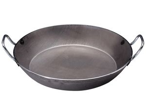 de Buyer 511336 Heavy Black Steel Paella Pan  