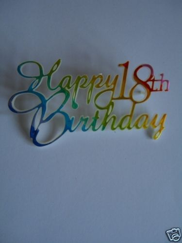 happy 18th birthday cake decoration £ 0 99