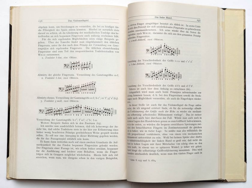 1925 Germany ART OF PLAYING STRING INSTRUMENTS Violin etc. Book  
